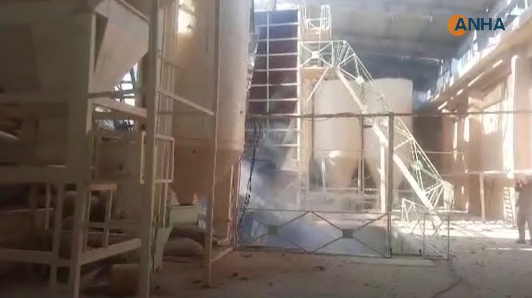 جيش الاحتلال التركي يقصف معمل أعلاف الجزيرة