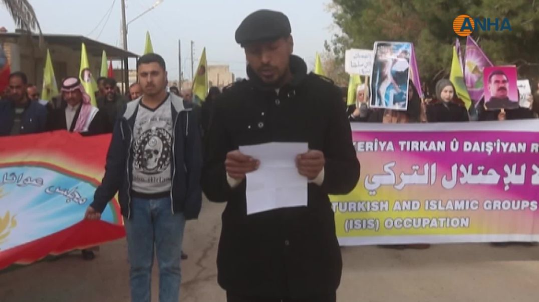  فعاليات وغضب شعبي في مقاطعة الجزيرة جراء الهجمات التركية