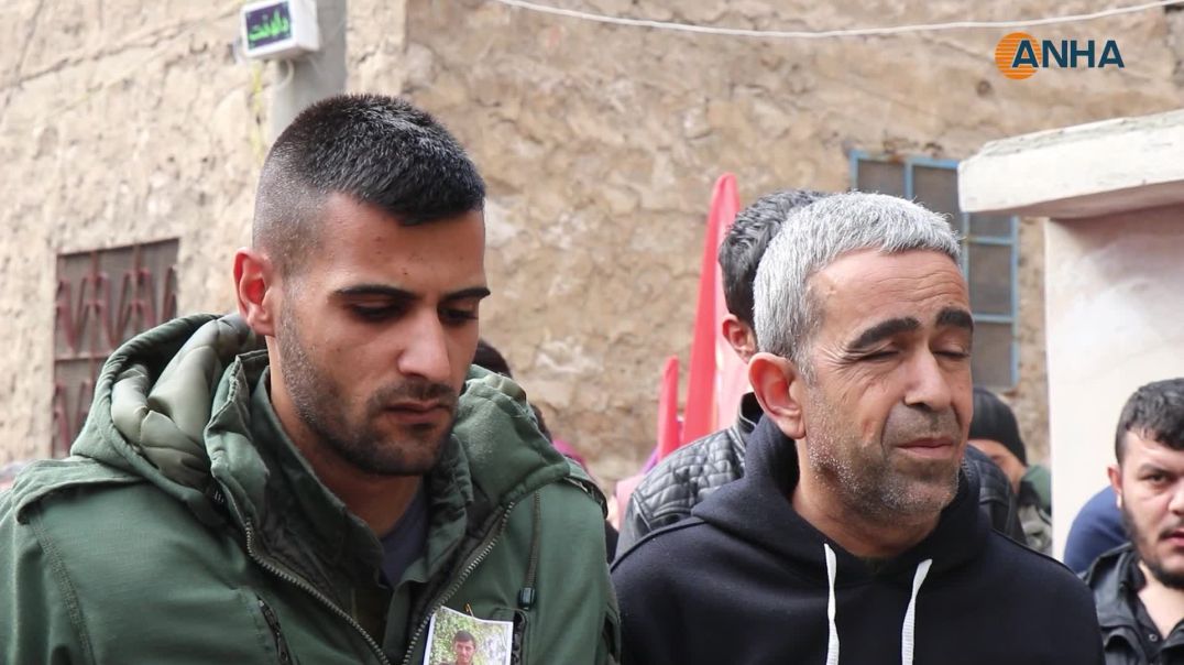 جثمان مقاتل YPG الشهيد باكور عفرين يوارى الثرى في حلب