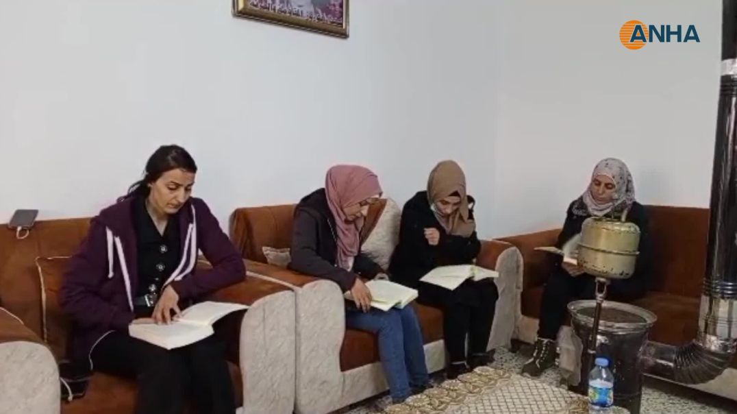 النساء في مقاطعة الجزيرة ينظمن حلقات لقراءة كتب القائد عبد الله أوجلان-كركي لكي