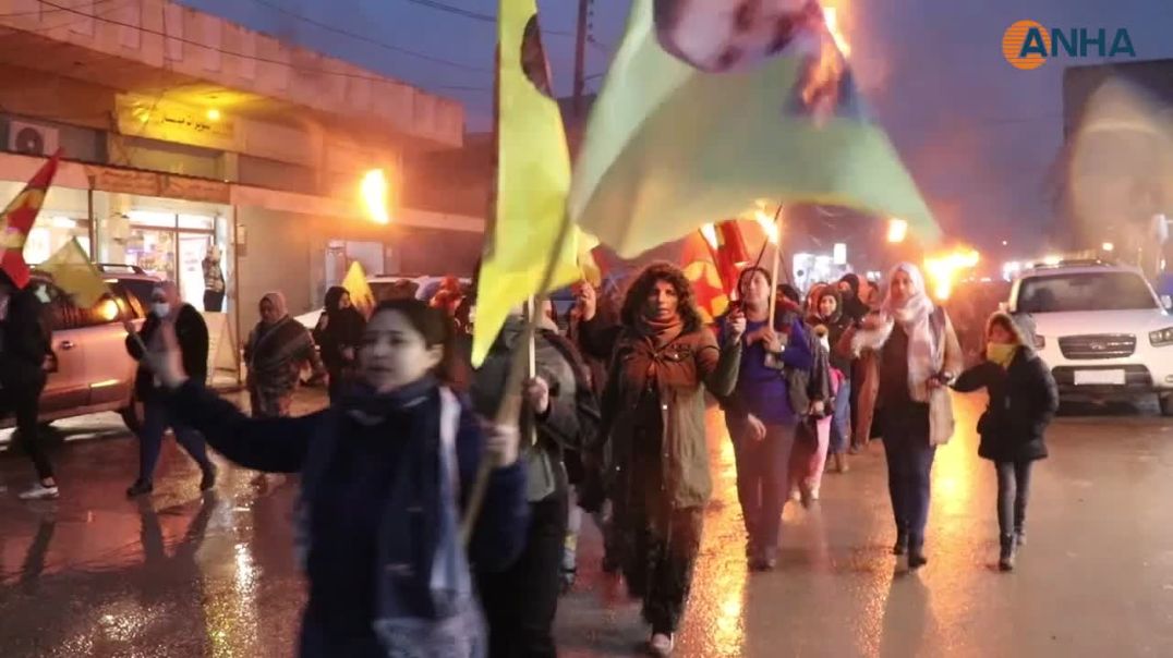خلال فعاليات منددة بالمؤامرة: سنناضل حتى نحقق الحرية الجسدية للقائد أوجلان - عامودا