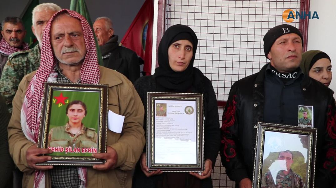 تشييع جثماني الشهيدين شورش عفرين وشيلان عفرين في الشهباء