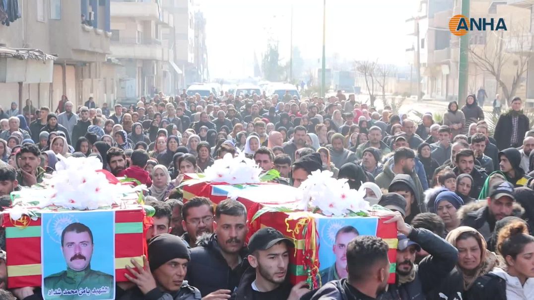 Şehîdên Hêzên Ewlekariyê bi merasîmeke girseyî hatin oxirkirin