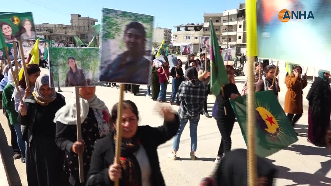 Xelkê kantona Firatê li dijî êrişan daket qadan