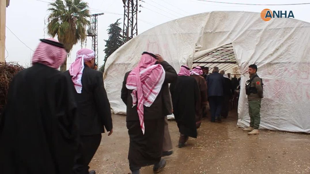 عقد جلسة صلح بين عائلتين في ناحية جل آغا