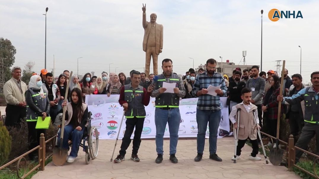زراعة 200 غرسة شجرية في قامشلو