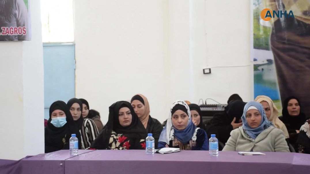 تجمع نساء زنوبيا يقدم التهاني بقدوم 8 آذار ومسيرة في الحسكة -الشدادي
