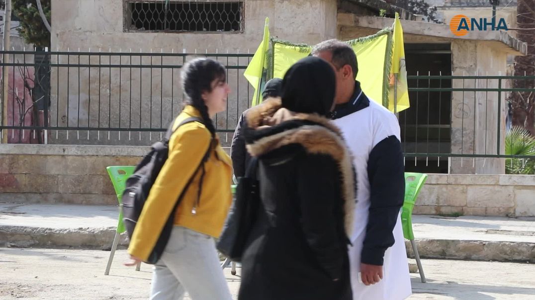 سكان حلب يوقّعون لحرية القائد عبد الله أوجلان