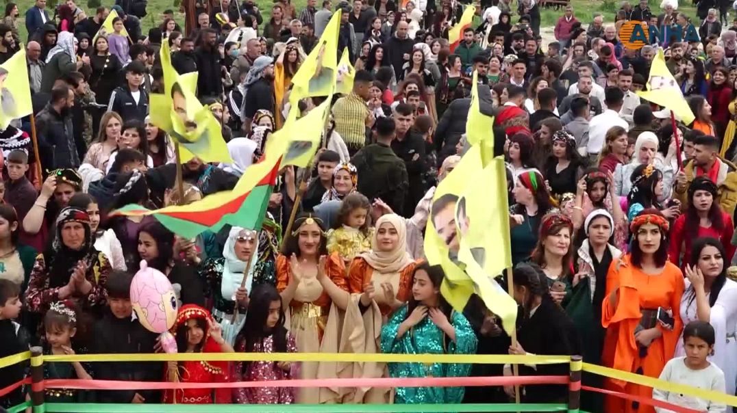 إيقاد شعلة نوروز في 8 مراكز وبدء الاحتفالات بإقليم شمال وشرق سوريا- قامشلو