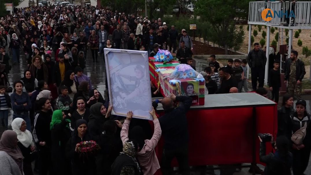 جثمان المواطنة إيفا علي يوارى الثرى في مزار الشهيد دليل صاروخان