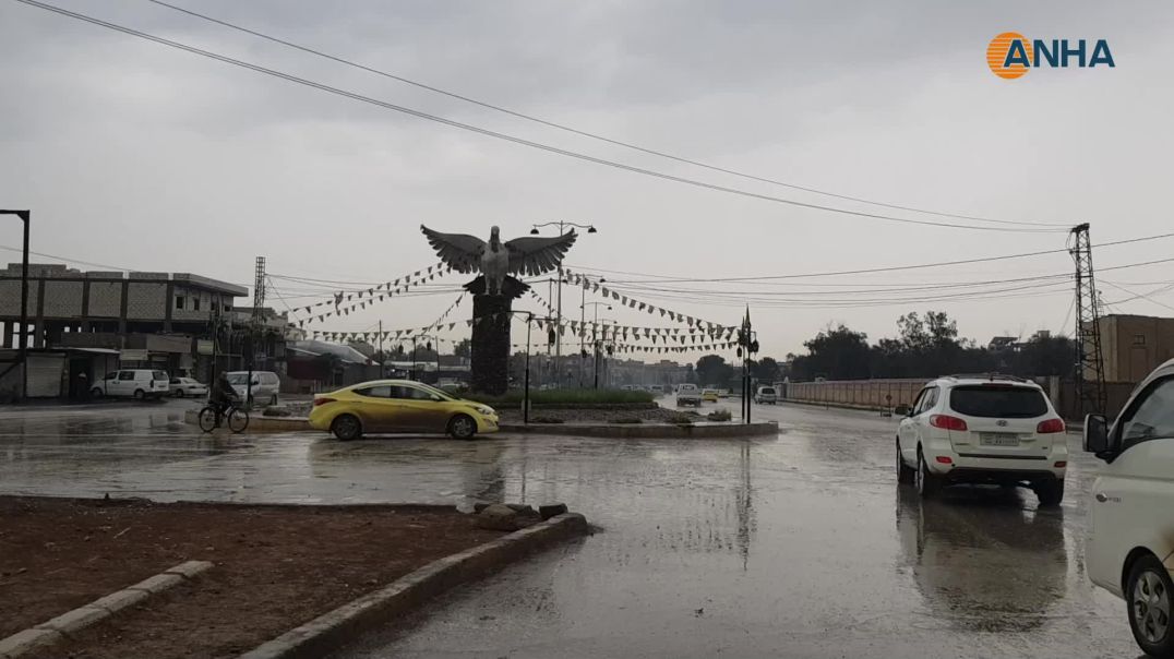 هطولات مطرية غزيرة في مناطق إقليم شمال وشرق سوريا