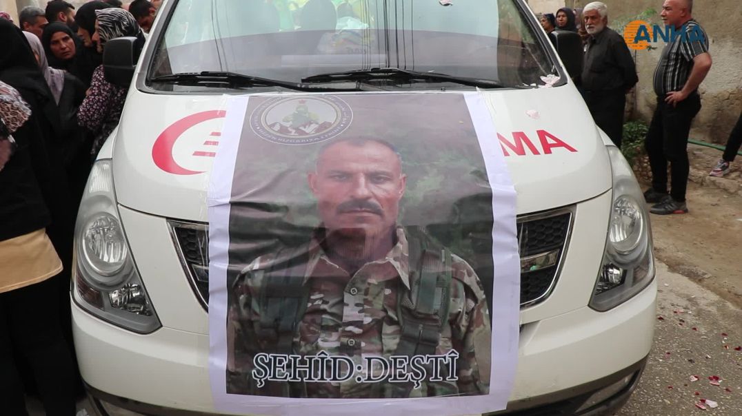 المعاهدة على الانتقام خلال مراسم تشييع الشهيد دشتي في حلب