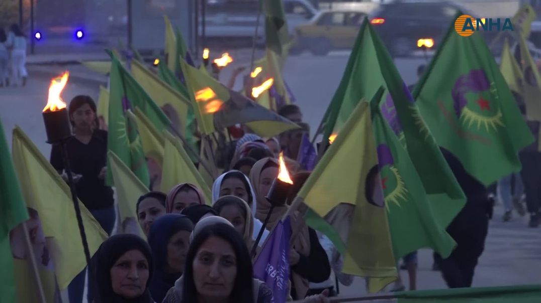 ⁣تظاهرة في الحسكة تندد بالعزلة وتؤكد على الاستمرار في درب الحرية