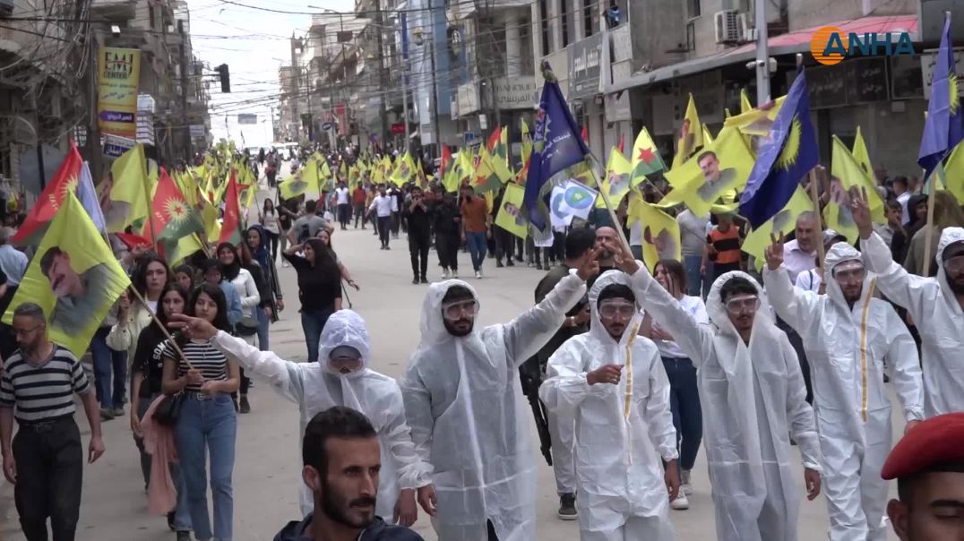 شيباً وشباباً في مقاطعة الجزيرة يجددون رفضهم للهجمات التركية وقراراتها حيال القائد