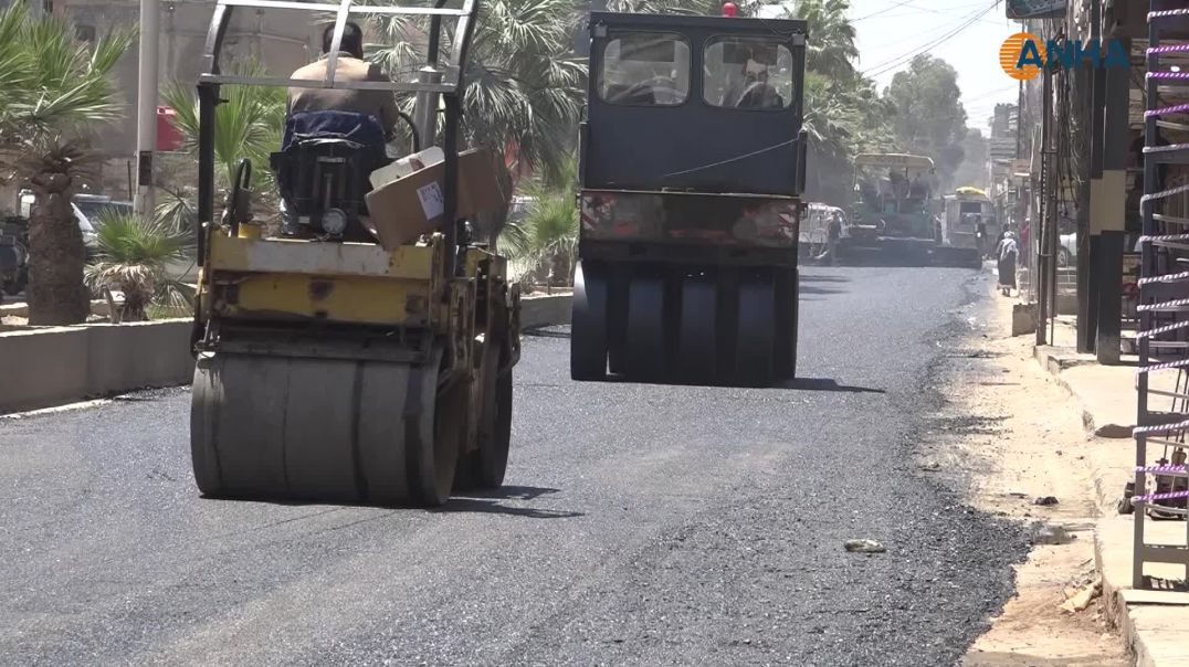 تزفيت شوارع مدينة الحسكة