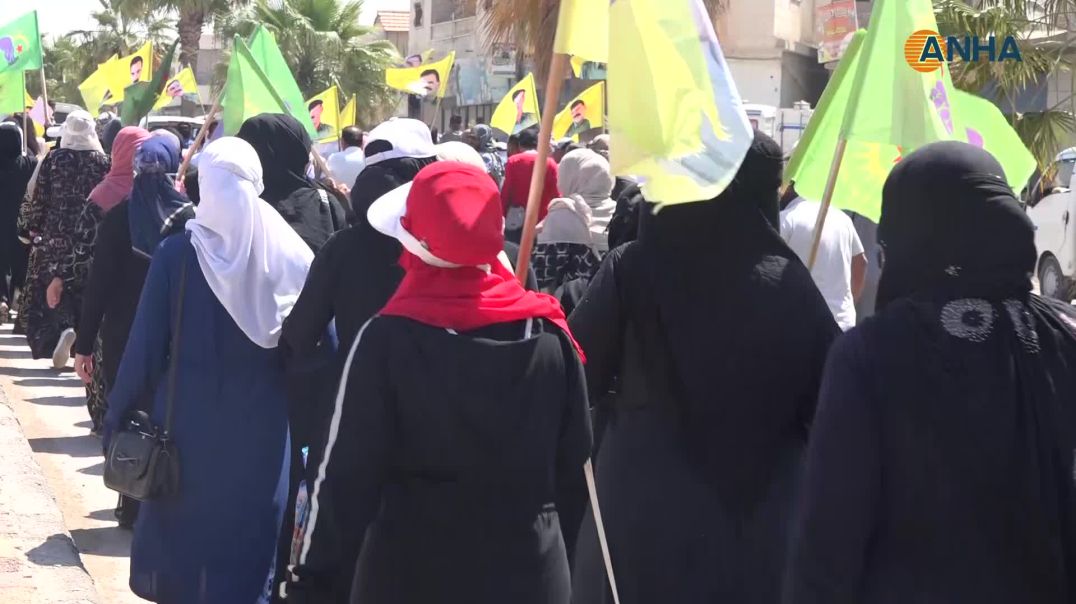 مسيرتان في دير الزور والطبقة للمطالبة بحرية القائد عبد الله أوجلان الجسدية-الطبقة
