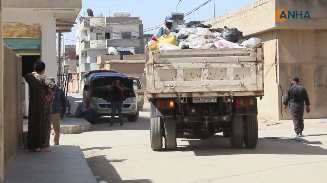 ⁣عقب الاعتذار عن التقصير بدء أعمال نظافة واسعة في مدينة عامودا