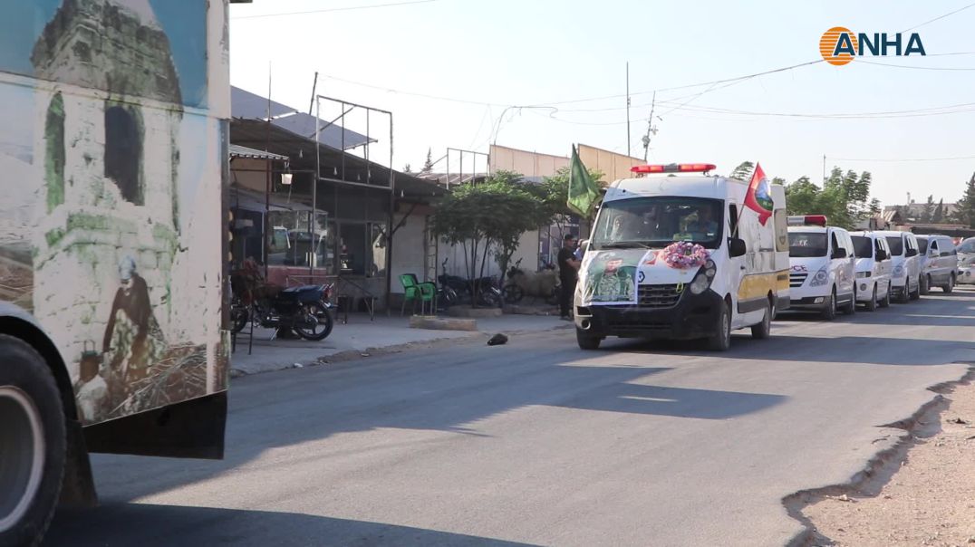 جثمان المقاتل من قوات تحرير عفرين سورو برخدان يوارى الثرى في الشهباء