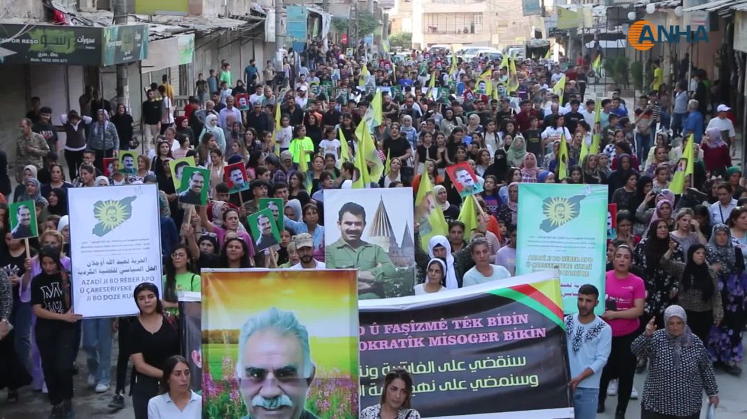 ⁣أهالي حلب ينددون باستمرار نظام التعذيب والإبادة بحق القائد في إمرالي