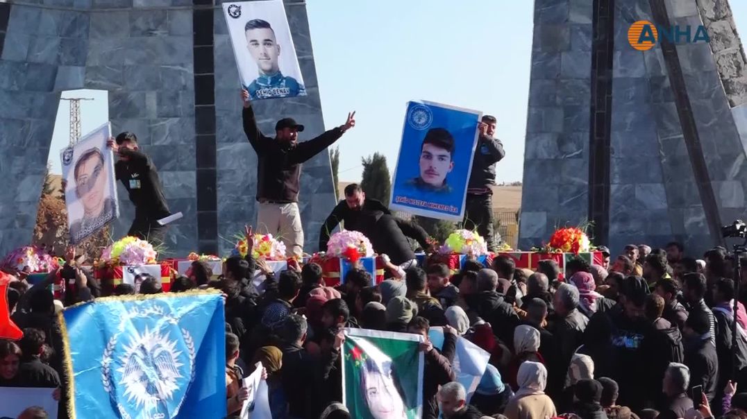 ⁣6 şehîd li Kobanê bi merasîmeke biheybet hatin oxirkirin