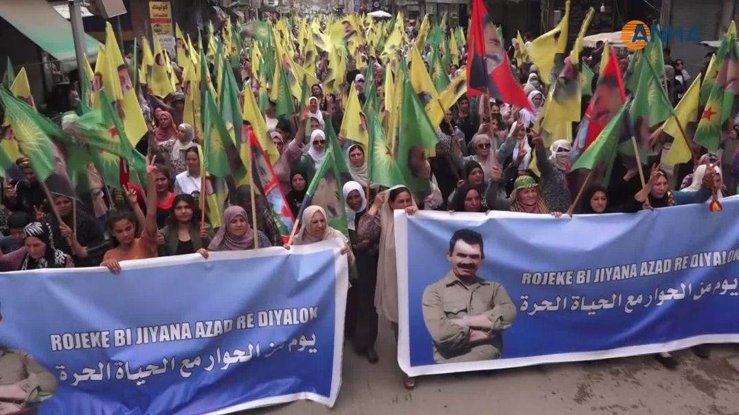 ⁣آلاف النساء يطالبن بالحرية الجسدية للقائد عبد الله أوجلان