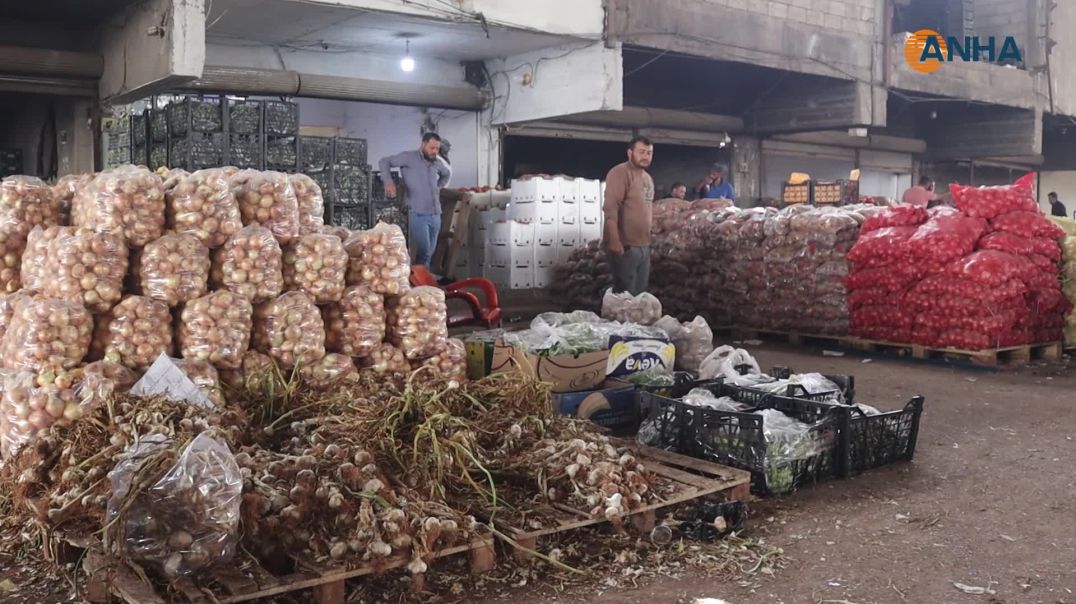 ⁣ سوق الهال في الرقة.. القلب النابض لقطاع الخضار والفواكه