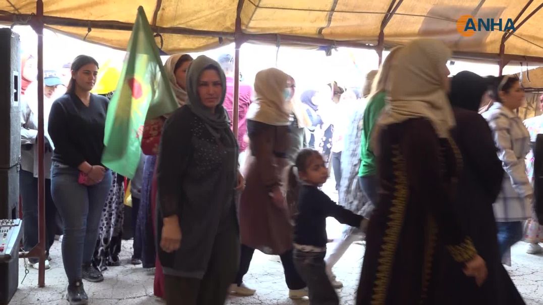خيمة عزاء لشهيد السلام والديمقراطية سري سريا أوندر في الحسكة