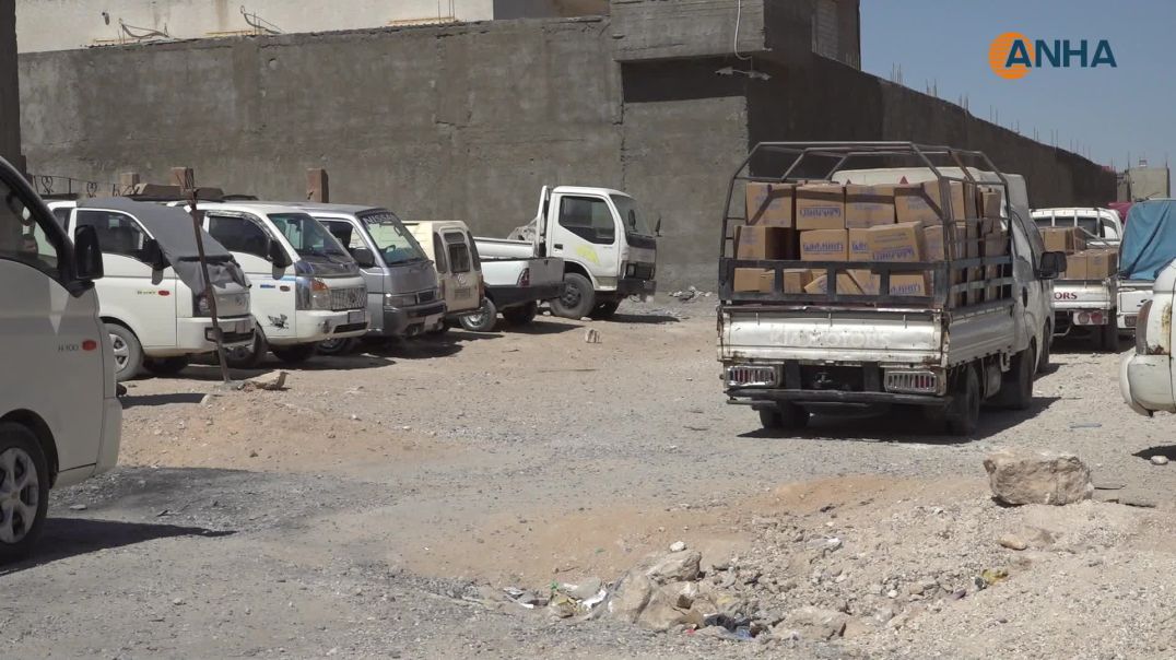 توزيع مساعدات على مهجّري عفرين في الحسكة