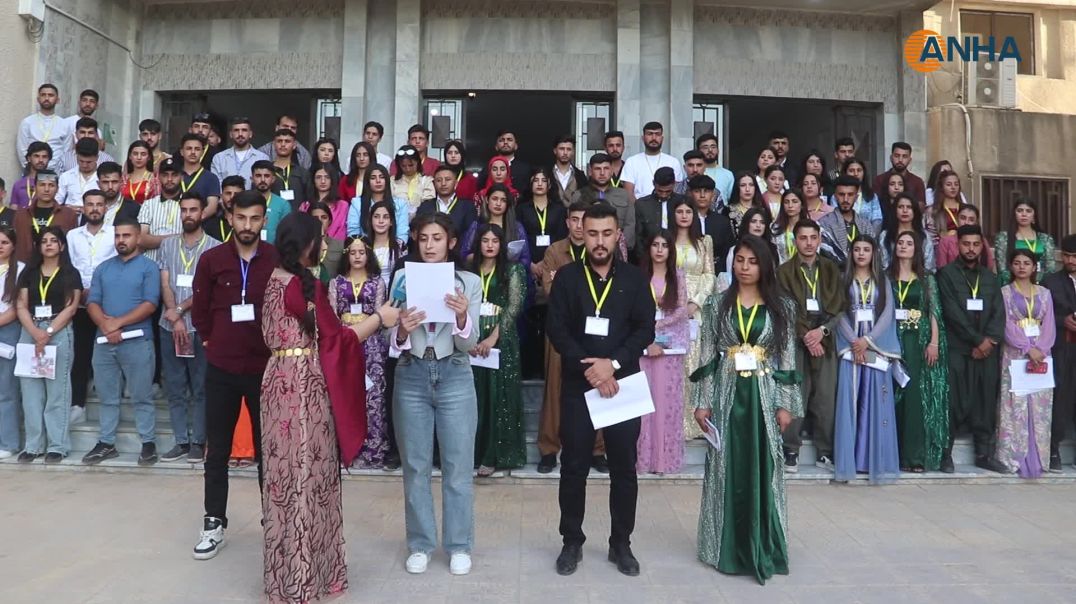 ⁣مجلس الطلبة في جامعات شمال وشرق سوريا يعقد اجتماعه التأسيسي