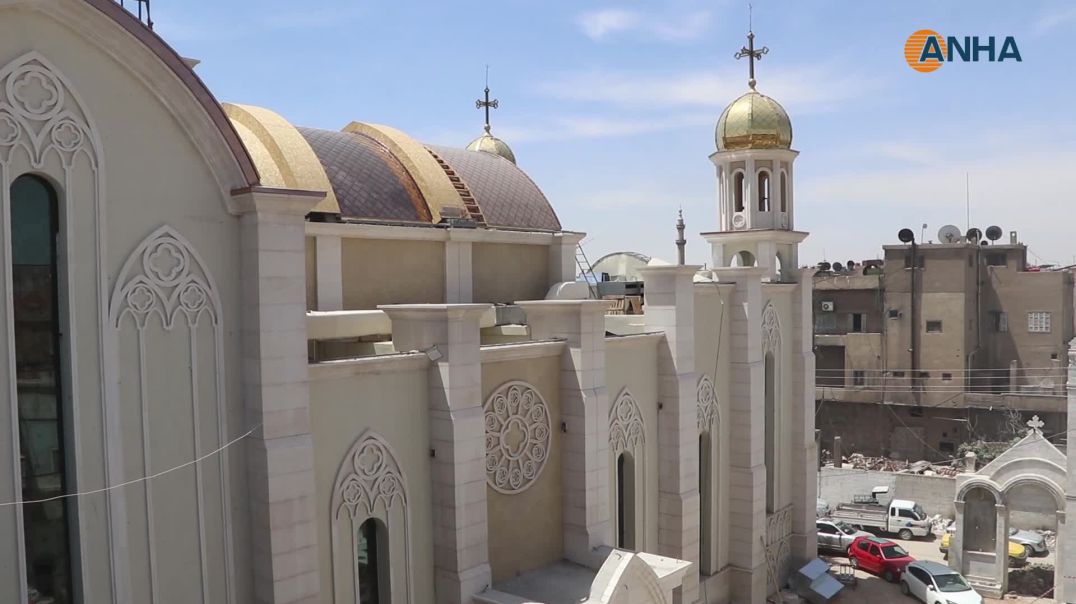 ⁣ترميمٌ يعيد الحياة لأحد أقدم المعالم المسيحية في شمال وشرق سوريا
