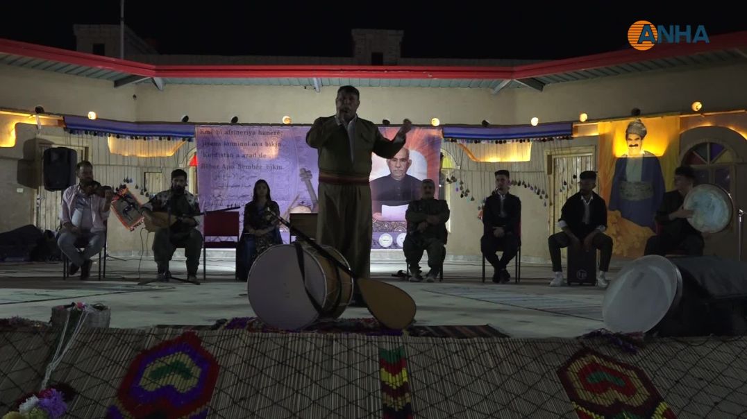 ⁣فعالية في قامشلو للمطالبة بحرية القائد عبد الله أوجلان تحت شعار الحياة الكومينالية