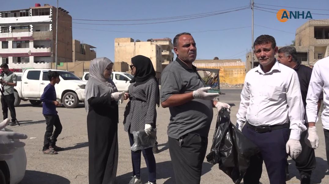 أعمال النظافة والتوعية البيئية تتواصل في أحياء الحسكة
