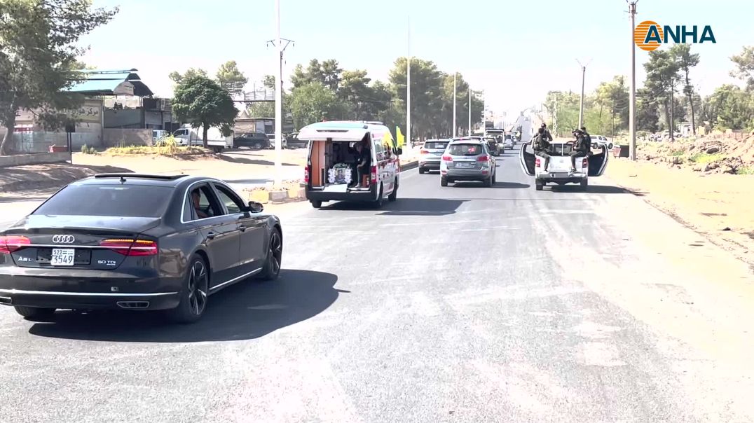 جثمان القيادي الشهيد نورالدين صوفي يتوجه نحو مدينة قامشلو