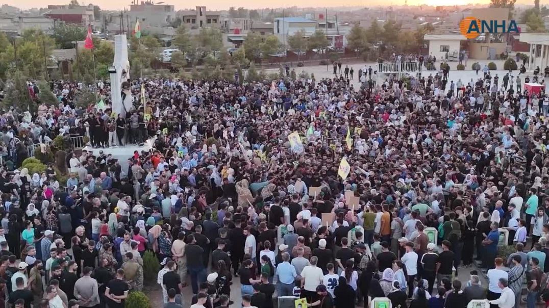 ⁣جثمان القيادي نور الدين صوفي يوارى الثرى في قامشلو