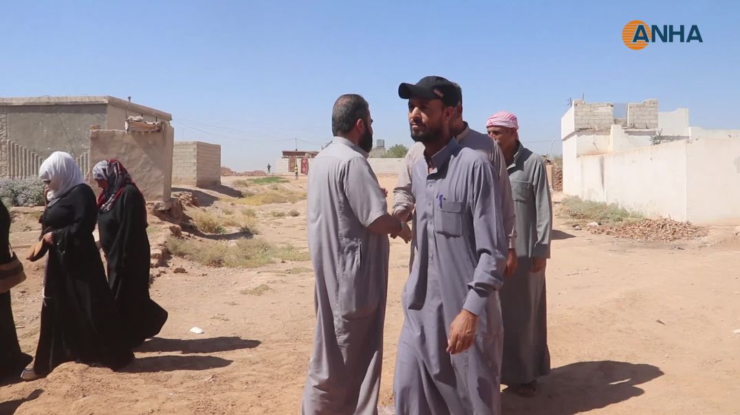 ⁣تقديم واجب العزاء لذوي مقاتل من قسد في الرقة