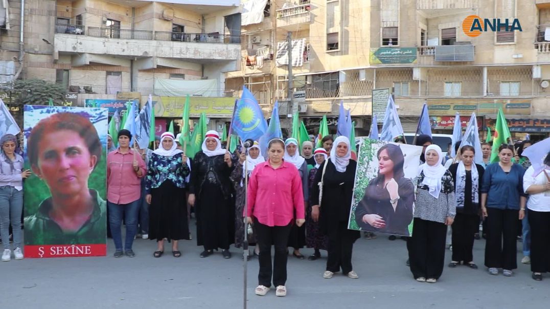⁣وقفة احتجاجية في حلب دعماً لانتفاضة "المرأة، الحياة، الحرية"