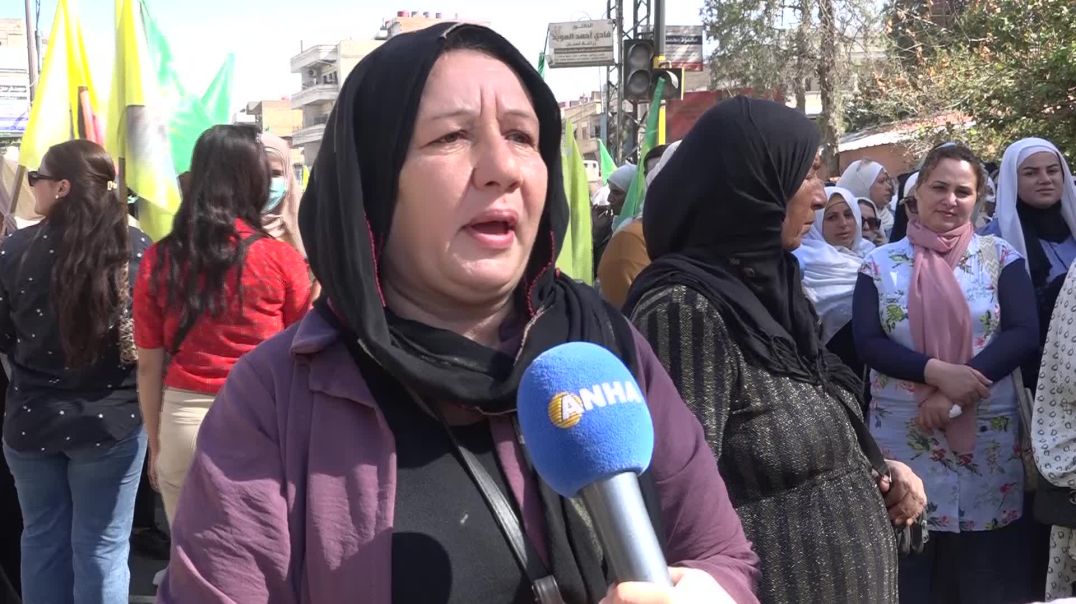 نساء من مقاطعة الجزيرة يطالبن بالحرية الجسدية للقائد عبد الله أوجلان