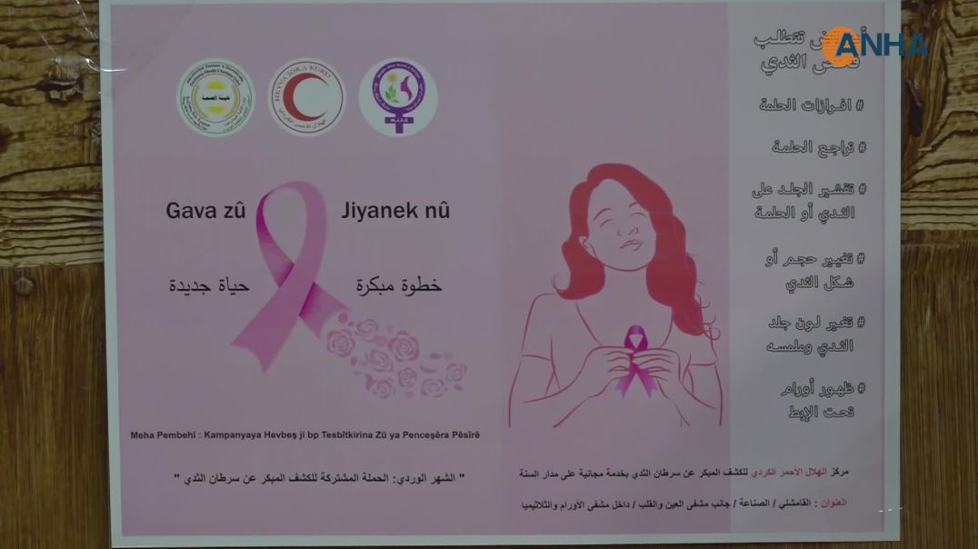 هيئة الصحة والهلال الأحمر الكردي ينظمان محاضرة توعوية حول سرطان الثدي