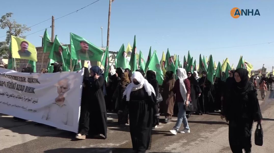 ⁣حناجر الآلاف تصدح بشعارات "لا حياة دون القائد" - تل حميس