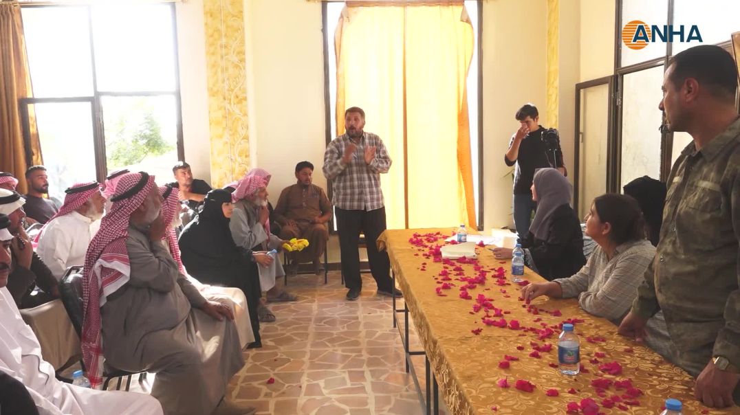 ⁣تأكيد على دعم قسد خلال اجتماع جماهيري في هجين