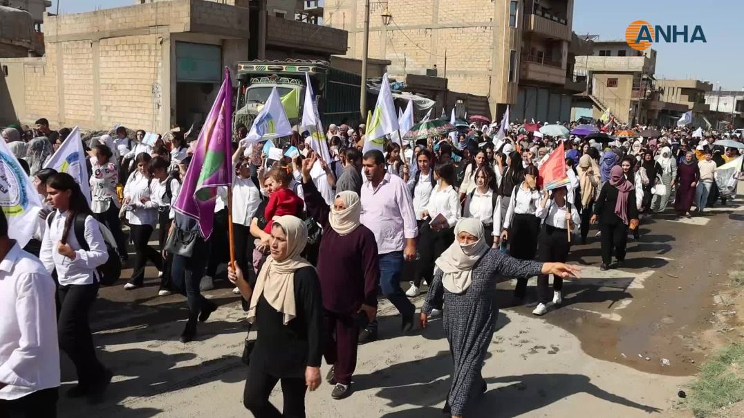 أربع مظاهرات حاشدة دعماً لمقاومة حيي الشيخ مقصود والأشرفية-ديرك