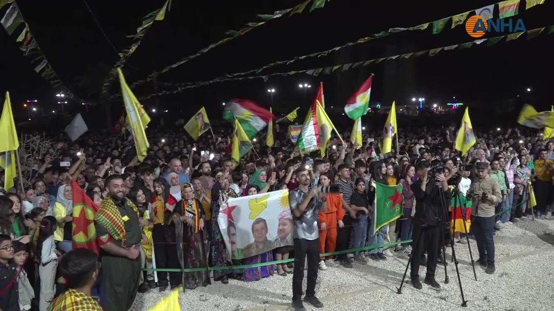 احتفالية في مدينة الحسكة دعماً لقوات سوريا الديمقراطية