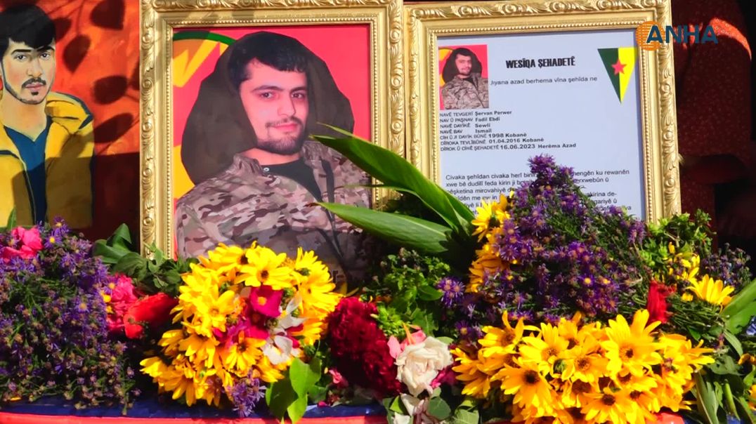 Li Kobanê merasîma sersaxiyê ya şehîd Şervan Perwer