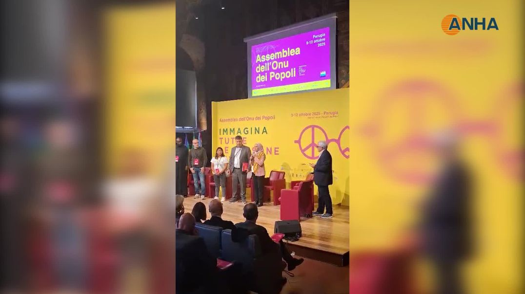 ⁣اتحاد بلديات شمال وشرق سوريا يشارك في فعالية دولية بإيطاليا لتعزيز ثقافة السلام