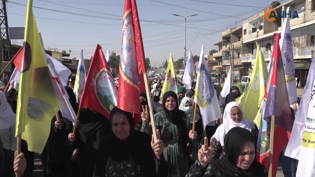 المئات في كركي لكي يتظاهرون دعماً لأهالي الشيخ مقصود والأشرفية
