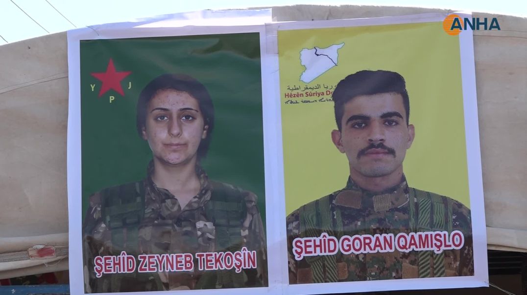 Li Qamişloyê ji bo 2 şehîdan konê sersaxiyê hat danîn