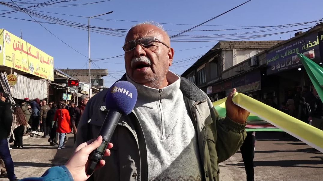 Li Qamişloyê bi hezaran kes ji bo Rêber Abdullah Ocalan kom bûn