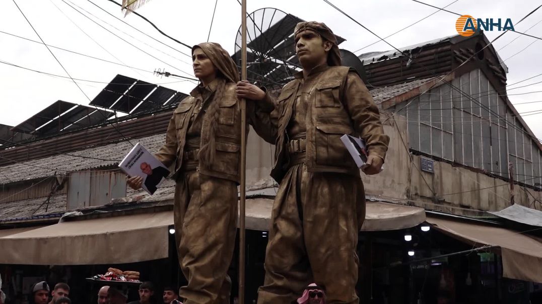 Bi boneya salvegera damezirandina PKK’ê çalakiya ‘47 deqe peykerên zindî’