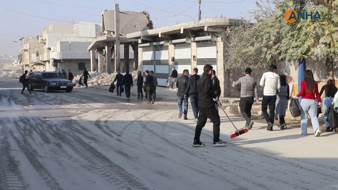 ⁣مبادرة شعبية للنظافة في حيي الشيخ مقصود والأشرفية في وجه الحصار