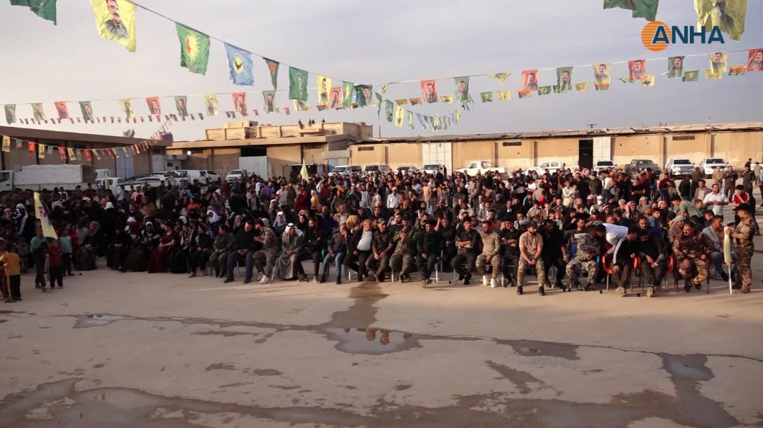 احتفالية في تل حميس دعماً لمقاومة قوات سوريا الديمقراطية